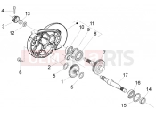 PIAGGIO Rear wheel shaft