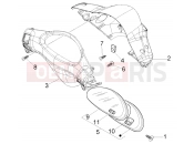 PIAGGIO Speedometers kms.-handlebars cover