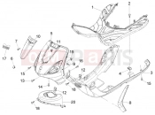 PIAGGIO Front shield-foot board-spoiler