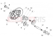PIAGGIO Rear wheel shaft
