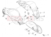 PIAGGIO Speedometers kms.-handlebar cover