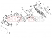 APRILIA SR MAX 125 Rear cover - Splash guard