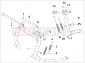 középállvány - Aprilia SR MAX 125 2015