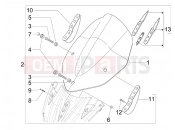 APRILIA SR MAX 125 szélvédő plexi