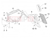 APRILIA SR MAX 300 Rear cover - Splash guard
