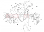Front glove-box - Knee-guard panel - Aprilia SRV 850 2014