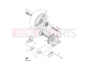 YAMAHA XVS 1300 A Midnight Star XVS1300A (11C1) 2007 REAR WHEEL