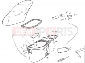 derbi Atlantis 50 2T Bullet Saddle/seats