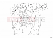 DUCATI 2008 Superbike 848 VERTICAL CYLINDER HEAD » VALVE DRIVE