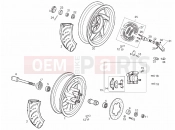 derbi Atlantis 50 4T Front wheel
