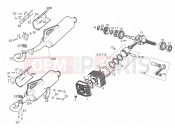 DERBI Atlantis 50 2T Drive shaft - Cylinder - Piston