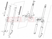 derbi Atlantis 50 2T Bullet Front fork