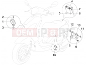 derbi Boulevard 150 4T Remote control switches - Battery - Horn