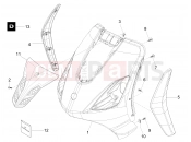 derbi Boulevard 50 2T Front shield