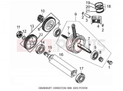 DERBI ETX 150 CRANKSHAFT CONNECTING-ROD ASSY/PISTON