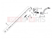 DERBI ETX 150 Rear brake pedal assembly