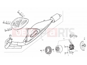 Exhaust unit - Derbi GP 50 2001