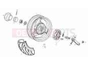 Rear wheel - Derbi GP 50 2001