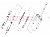 derbi GP1 50 Front fork