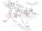 derbi GP1 50 Handlebar - Controls