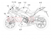 decals - Derbi GPR 50 2T 2013