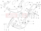 Exhaust pipe - Derbi GPR 50 2T 2013