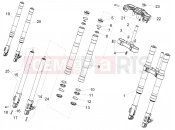 Front Fork MinXing - Derbi GPR 50 2T 2013