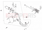 DERBI QUAD DFW 50 Exhaust pipe