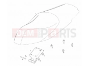 DERBI Rambla 125-250 Two-seat saddle