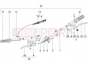 DERBI Sonar 50 2T Handlebars - Master cil.