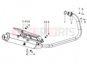 DERBI STX 150 Muffler assembly