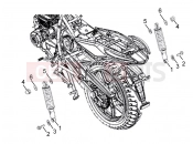 DERBI STX 150 Rear shock absorber