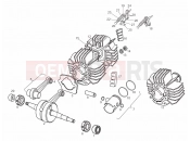 derbi Variant Courier 50 Head - Cylinder - Piston