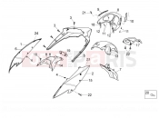 Rear body - Derbi Variant Sport 125 2012