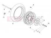 DERBI Variant Sport 50 Front wheel