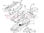 gilera DNA 125 Rear mudguard-undersaddle