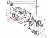 gilera DNA 125 Rear wheel shaft