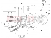 gilera 2010 Fuoco 500 hengerfej - szelep