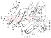 gilera 2011 Fuoco 500 Central cover - Footrests