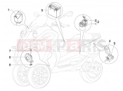 gilera 2011 Fuoco 500 Remote control switches - Battery - Horn