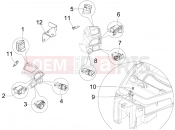 gilera 2011 Fuoco 500 Selectors - Switches - Buttons