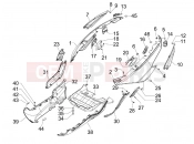 gilera 2011 Fuoco 500 Side cover - Spoiler