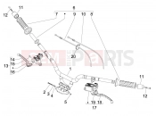 gilera 2013 Fuoco 500 LT Handlebars - Master cil.