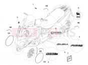 Plates - Emblems - Gilera Fuoco 500 LT 2014
