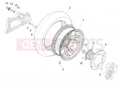Rear wheel - Gilera Fuoco 500 LT 2014