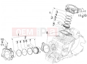 gilera 2007 GP 800 Cylinder-piston-wrist pin unit