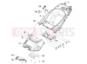 gilera 2008 GP 800 Helmet huosing - Undersaddle