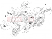 gilera 2008 GP 800 Plates - Emblems