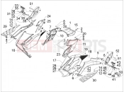 gilera 2009 GP 800 Central cover - Footrests