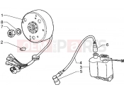 Flywheel magneto-H.t. coil - Gilera GSM M.Y. 2001